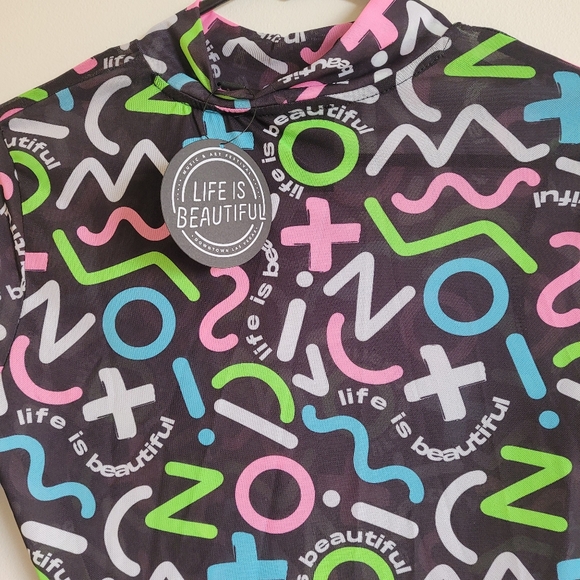 Life is beautiful festival crop top - Picture 4 of 6